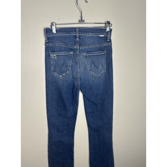 MOTHER The Insider Crop Step Chew In Dancing On Coals Jeans Size 25 - Picture 9 of 15